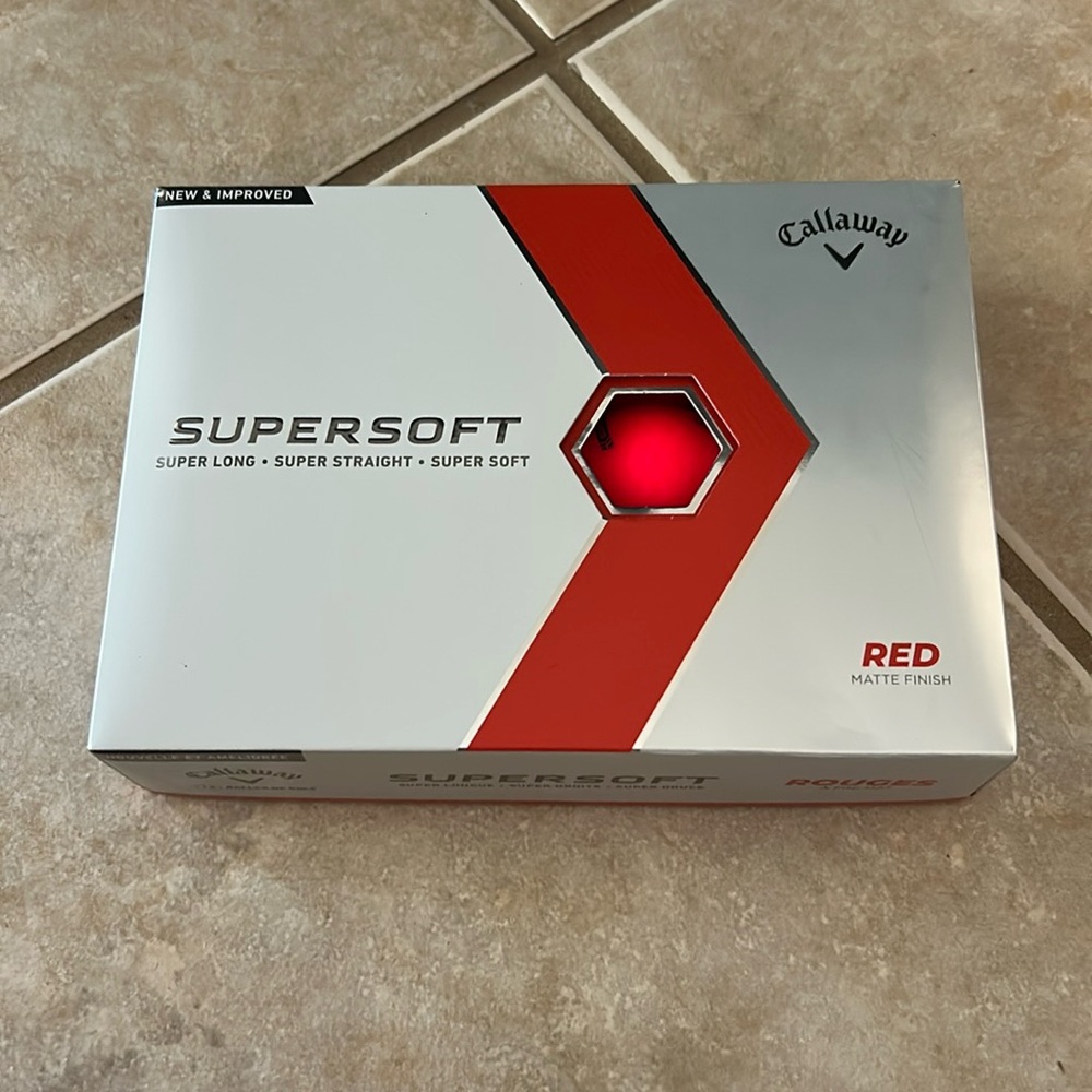 Callaway red golfballs